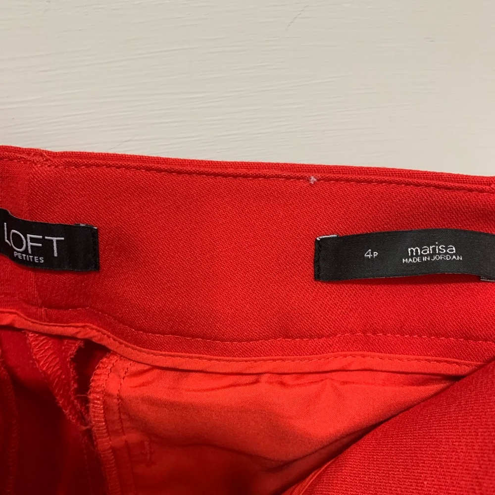 Loft Bold Red Pants - image 4